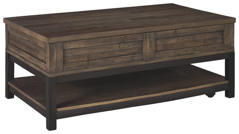 Johurst - Grayish Brown - LIFT TOP COCKTAIL TABLE