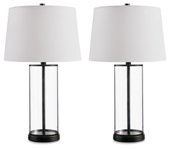 Wilmburgh - Clear / Bronze Finish - Glass Table Lamp (Set of 2)