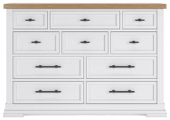 Ashbryn - White / Natural - Dresser