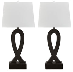 Markellton - Black - Poly Table Lamp (Set of 2)