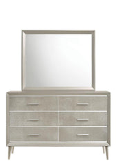 Ramon - 6-Drawer Dresser - Metallic Sterling