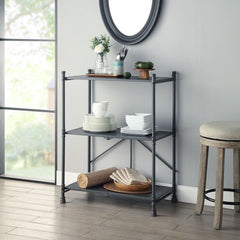 Cordelia - Console Table - Sandy Black, Dark Bronze Hand-Brushed Finish