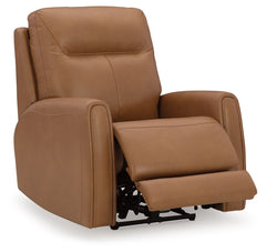 Tryanny - Butterscotch - Power Recliner/ Adj Headrest