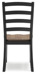 Wildenauer - Brown / Black - Dining Room Side Chair (Set of 2)