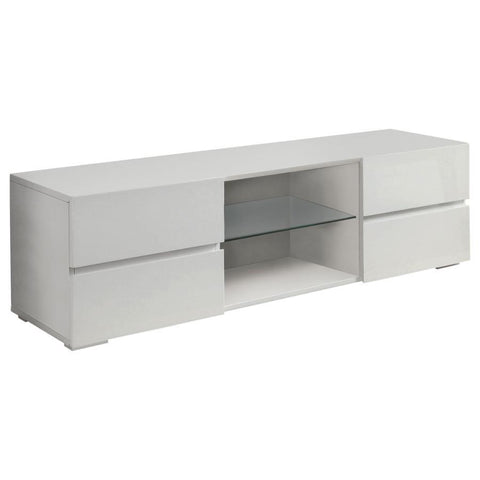 Galvin - 4-Drawer Wood TV Stand - White High Gloss