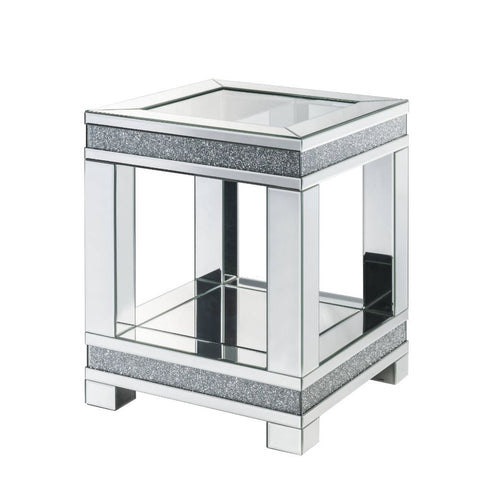 Noralie - End Table - Pearl Silver - Wood - 24"