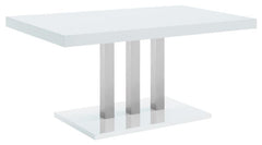 Brooklyn - 5 Piece Rectangular Dining Set - White High Gloss