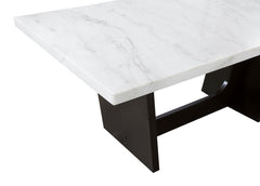 Osborne - Marble Top Dining Table - Rustic Espresso