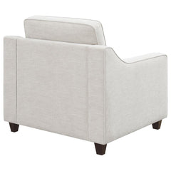 Christine - Upholstered Sloped Arm Accent Chair - Beige