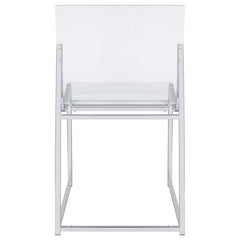 Adino - Acrylic Dining Side Chair (Set of 2) - Chrome