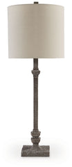 Oralieville - Distressed Gray - Poly Accent Lamp