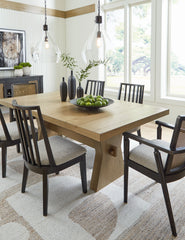 Galliden - Light Brown - Rectangular Dining Room Table