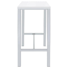 Natividad - 5 Piece Pub Height Bar Table Set - White High Gloss