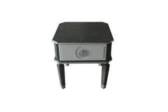 House - Beatrice End Table - Charcoal & Light Gray Finish