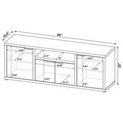 Tabby - 4 Door Engineered Wood TV Stand - Mango