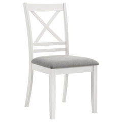 Hollis - Cross Back Wood Dining Side Chair (Set of 2) - White