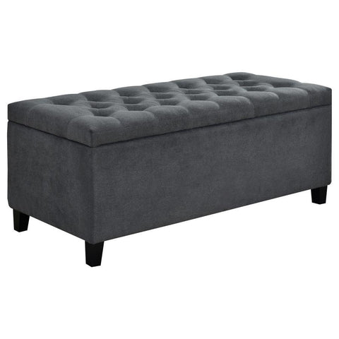 Samir - Lift Top Storage Bench - Charcoal