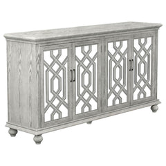 Melanie - 4-Door Accent Cabinet - Antique White