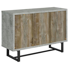 Abelardo - 3-Drawer Engineered Wood Cabinet - Weathered Oak