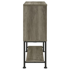 Claremont - Sliding Door Home Bar Wine Cabinet - Gray Driftwood