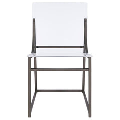 Adino - Acrylic Dining Side Chair (Set of 2) - Black Nickel