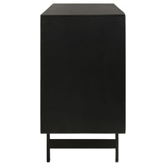 Aminah - 3 Door Wood Accent Cabinet - Natural And Black