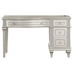 Evangeline - 4-Drawer Vanity Set With Stool - Silver Oak