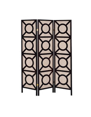 Vulcan - 3 Panel Room Divider Folding Shoji Screen - Cappuccino