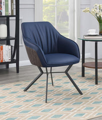 Mayer - Upholstered Dining Arm Chair (Set of 2) - Blue