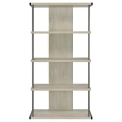 Loomis - 4-Shelf Bookshelf - Whitewashed Gray