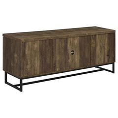 Myles - 2 Door Engineered Wood TV Stand - Rustic Oak