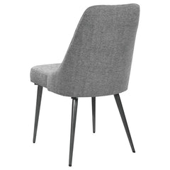 Alan - Fabric Upholstered Dining Side Chair (Set of 2) - Gray