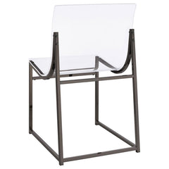 Adino - Acrylic Dining Side Chair (Set of 2) - Black Nickel