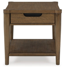 Roanhowe - Brown - Rectangular End Table