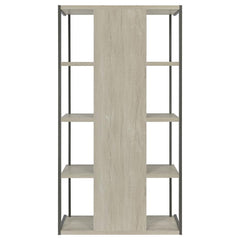 Loomis - 4-Shelf Bookshelf - Whitewashed Gray