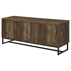 Myles - 2 Door Engineered Wood TV Stand - Rustic Oak