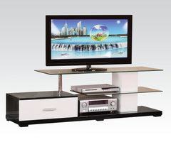 Ivana - TV Stand - White & Black