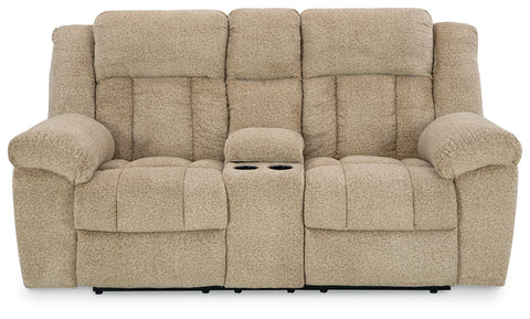 Tip-Off - Power Reclining Loveseat With Console / Adj Headrest
