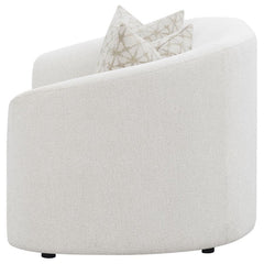 Rainn - Upholstered Tight Back Loveseat - Latte