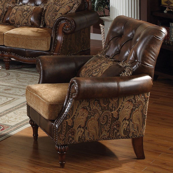 Dreena - Chair (With 1 Pillow) - Dark Brown - 38"