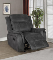 Lawrence - Upholstered Tufted Back Glider Recliner