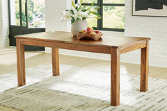 Dressonni - Brown - Rectangular Dining Room Butterfly Extension Table