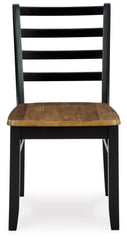 Blondon - Brown / Black - Dining Table And 4 Chairs (Set of 5)