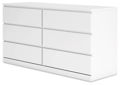 Onita - White - Six Drawer Dresser