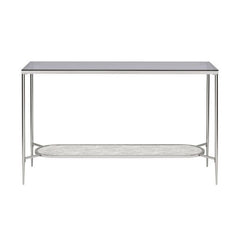 Adelrik - Accent Table - Glass & Chrome Finish