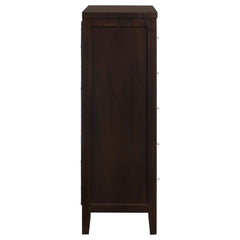 Carlton - 5-Drawer Rectangular Chest - Cappuccino