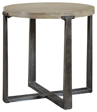 Dalenville - Gray - Round End Table