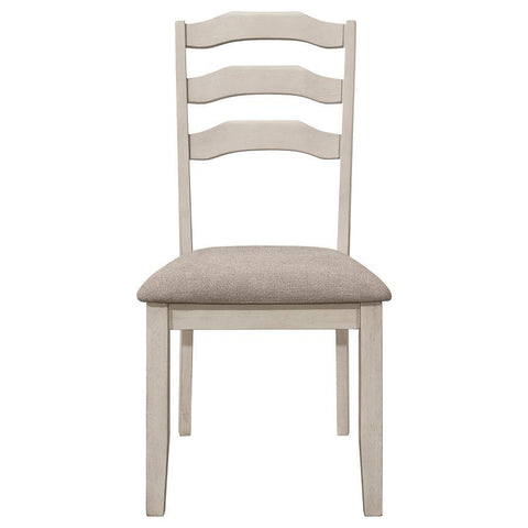 Ronnie - Wood Dining Side Chair (Set of 2) - Rustic Cream