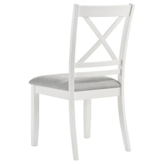 Hollis - Cross Back Wood Dining Side Chair (Set of 2) - White