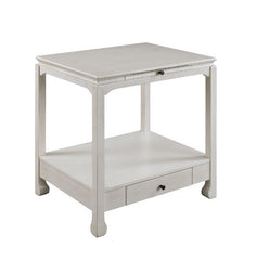 Seatlas - Accent Table - Antique White Finish